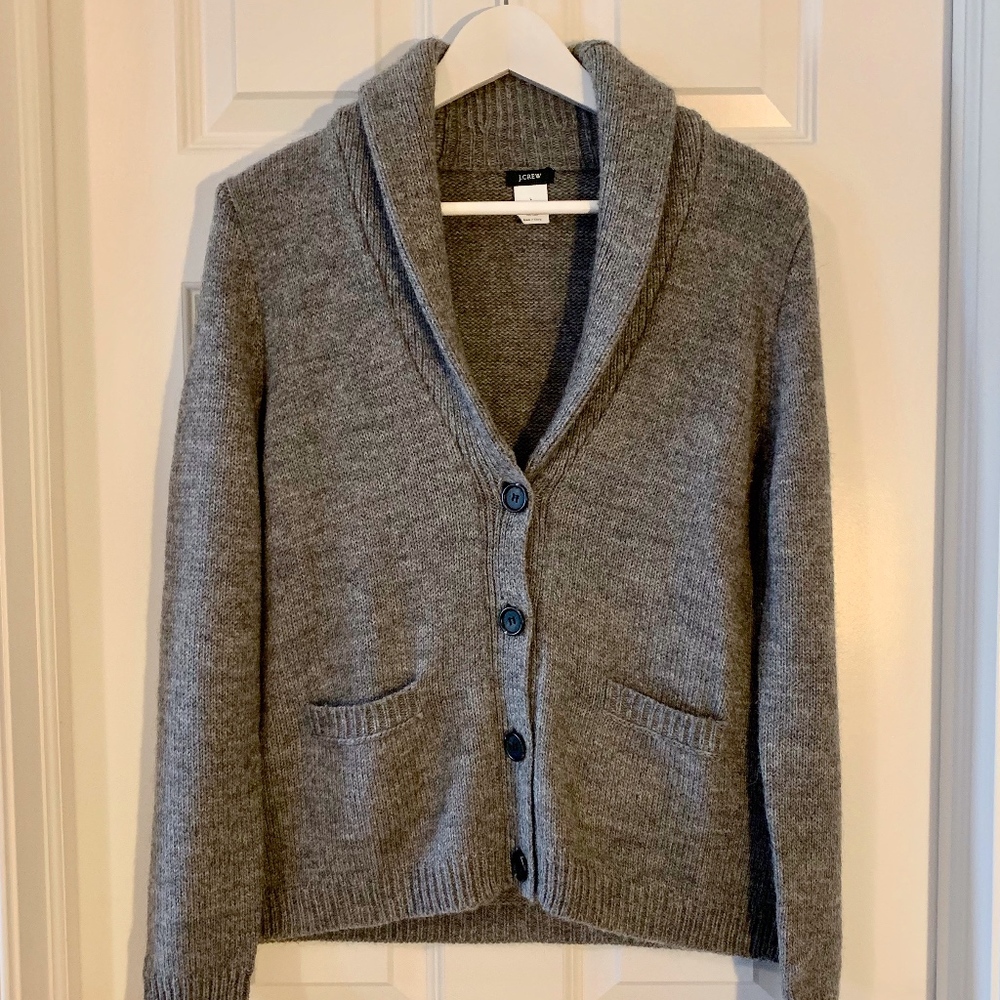 NWOT J. Crew Shawl Collar Cardigan